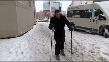 İstanbul'un göbeğinde kayak keyfi