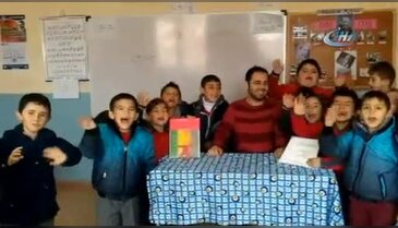 Kitap bağışına videolu teşekkür
