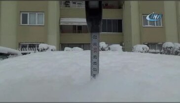 Sakarya'da kar kalınlığı 25 santimetreye ulaştı