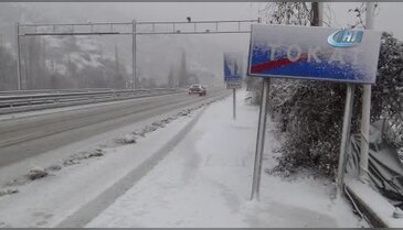Tokat'ta kar yağışı etkisini gösterdi