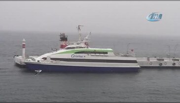 Bozcaada seferine fırtına engeli