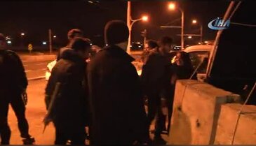 Üniversite öğrencilerinden polise sıcak çorba ikram