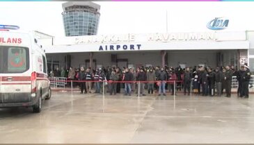 Şehit astsubayın cenazesi Çanakkale'ye getirildi