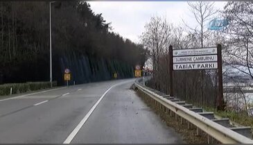 Trabzon'un Sürmene ilçesindeki heyelan