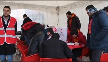 Taraftarlardan 'Kan Bağışı' kampanyasına destek