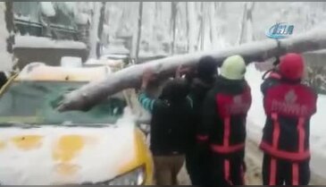 İstanbul Beykoz'da taksici ölümden döndü