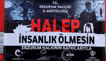 Erzurum'dan Halep'e yardım