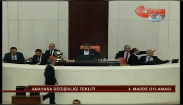 Anayasa değişikliği teklifinin 4. maddesi kabul edildi