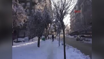 Trakya'da kar yerini buzlanmaya bıraktı