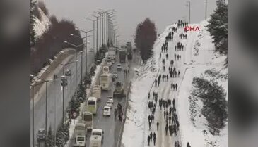 Uşak'ta kar yağışı