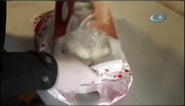 Pişmaniye kutusundan esrar çıktı