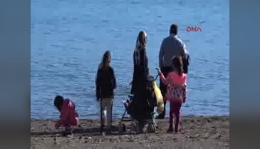 Ocak'ta bahar havasının yaşandığı Marmaris'te sahiller doldu