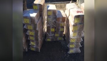 Şemdinli arazide yapılan aramada 63 bin 600 av tüfeği fişeğinin bulundu