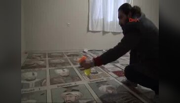 Suriyeli sanatçı Osmanlı padişahlarının tablosunu yaptı