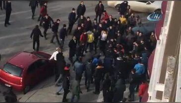 Erzurum'da iki grup tekme tokat birbirine girdi