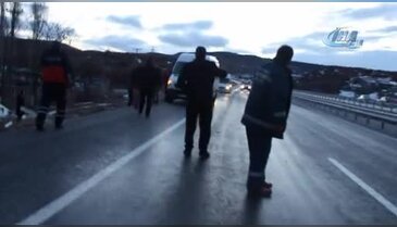 Kütahya'da öğrenci servisi şarampole yuvarlandı!