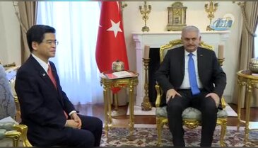 Başbakan Yıldırım, Japonya Ulaştırma Bakanını kabul etti