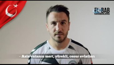 Konyasporlu futbolculardan El Bab mesajı