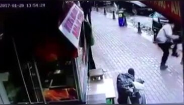Otopark görevlisinin vurulma anı kamerada