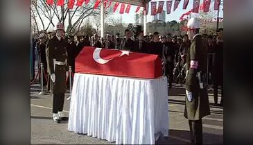 Cumhurbaşkanı Erdoğan şehit Piyade Uz.Çvş. Selim Topal'ın cenaze törenine katıldı