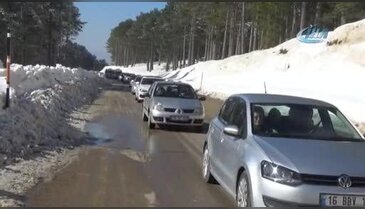 Bursa Uludağ'da sömestr trafiği