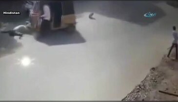 Ani fren yapan sürücü kazaya neden oldu