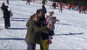 Bursa Uludağ'da pistler dolup taştı