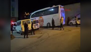 Freni boşalan otobüsü kilometreler sonra durdurdu