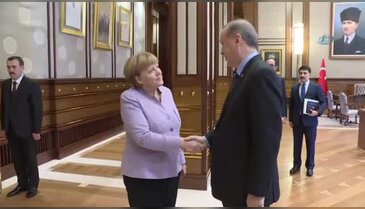 Erdoğan-Merkel görüşmesi başladı