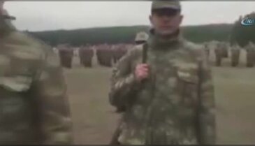 Şehit üsteğmenin birliğinden anlamlı video