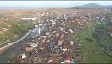Afet bölgesi havadan görüntülendi