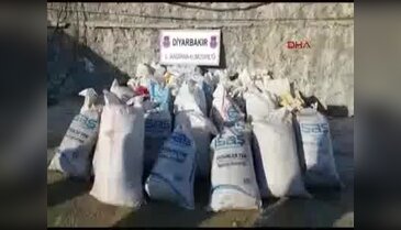 Diyarbakır Lice'de 1 ton 211 kilo toz esrar ele geçirildi