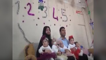 Bursalı beşizler 1 yaşına bastı