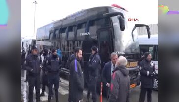 Galatasaray kafilesi Trabzon'a geldi