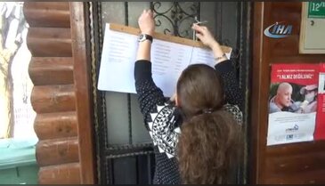 Bursa'da referandum için listeler asıldı