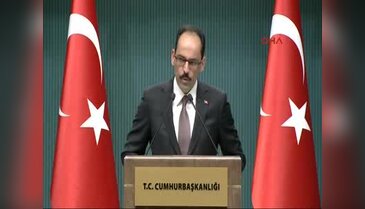 Cumhurbaşkanlığı Sözcüsü İbrahim Kalın: Talihsiz bir karar
