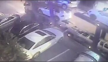 Tırın üzerindeki otomobili böyle çaldı