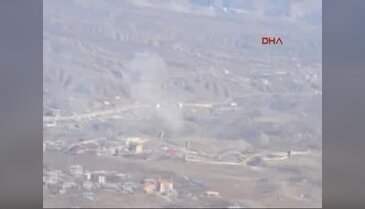 Irak sınırındaki Derecik'te, PKK hedeflerine bomba yağdı