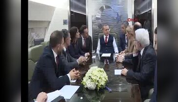 Erdoğan uçakta gazetecilerin sorularını yanıtladı