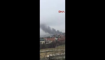 İstanbul'da helikopter düştü