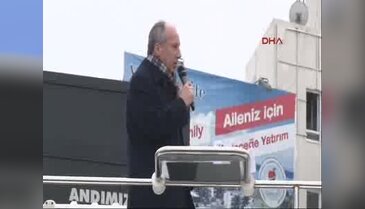 CHP Yalova Milletvekili Muharrem İnce, Cumhuriyet Meydanında halka hitap etti