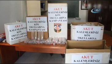 AKUT, YGS'de kullanılan malzemeleri köy okullarına ulaştırdı
