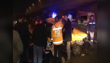 Sabaha karşı zincirleme facia! Taksinin motoru...