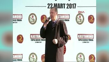 Cumhurbaşkanı Erdoğan Kastamonu Toplu Açılış Töreni'nde konuştu