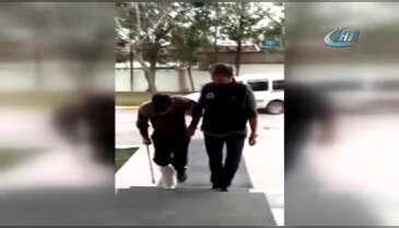 Uşak'ta alçılı bacaktan esrar çıktı