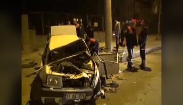 Adana'da otomobil takla attı; 1 yaralı