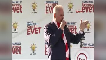 Başbakan Yıldırım Siirt'te halka hitap etti