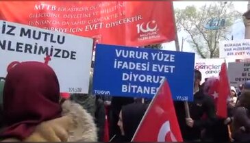 Bursa'da TÜGVA'dan "evet" yürüyüşü