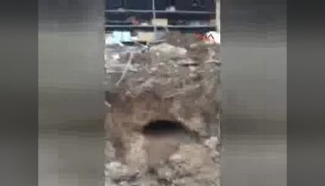 Patlamanın olduğu yerde tünel girişi tespit edildi