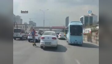 İstanbul trafiğinde pes dedirten görüntüler